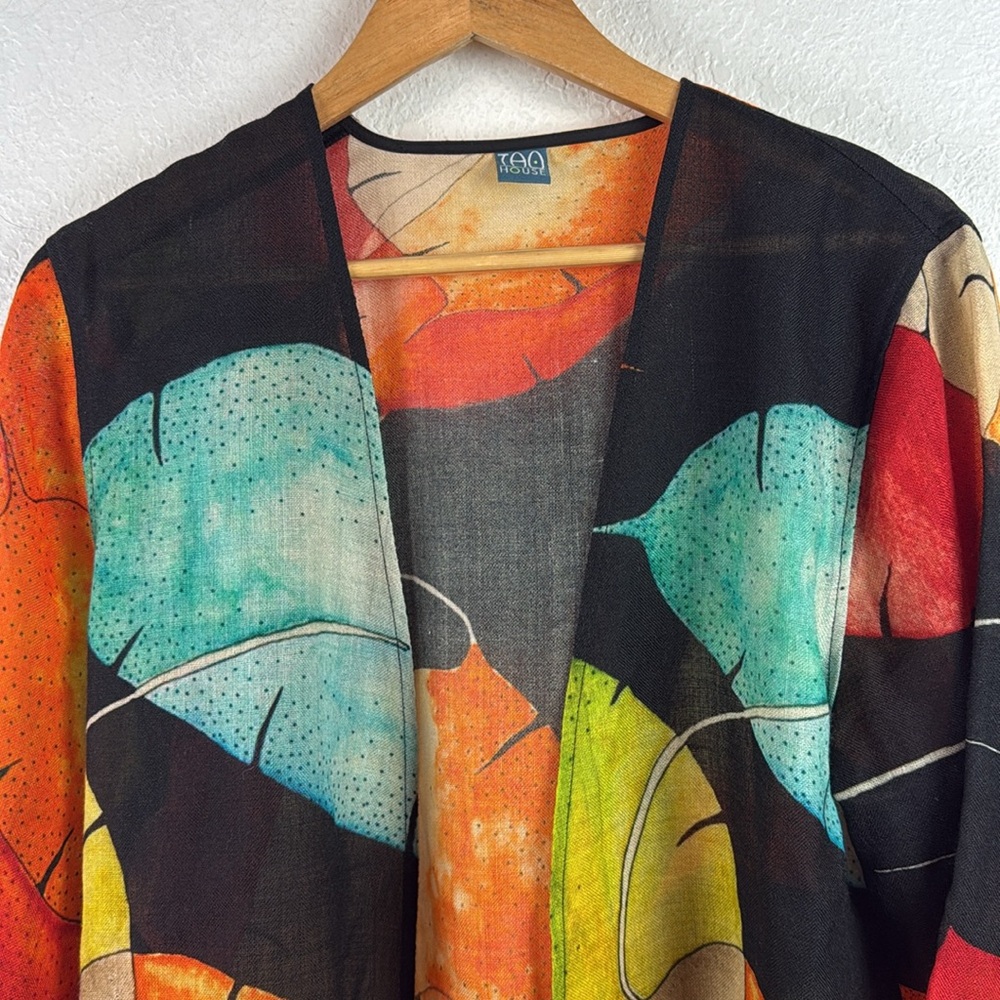 TAO House Wool Open Cardigan Drape Oversize Artsy Art To Wear Top small/medium - Picture 2 of 6